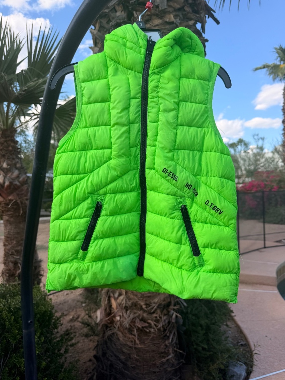 Diesel neon green vest - stand out! ;)